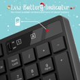 thumbnail image 4 of Combo de teclado y ratón inalámbricos Lovaky de tamaño completo, negro, 4 of 7