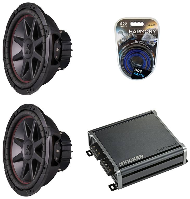 Kicker 43CVR122 12" Series Sub 400W RMS 2 Ohm Sub, Kicker 46CXA4001