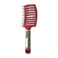 thumbnail image 2 of Nylon Pin Wide Tooth Smooth Hair Large Curved Comb Arc Hairdressing Comb Ribs Curly Hair Comb Massage Air Cushion Comb Men and Women Styling Comb, 2 of 5