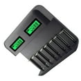thumbnail image 4 of Cateissary de AA/AAA de plástico, interfaz USB portátil de 8 ranuras, 1800mA, protección profesional contra cortocircuitos, adaptador Baterías de general, 4 of 6