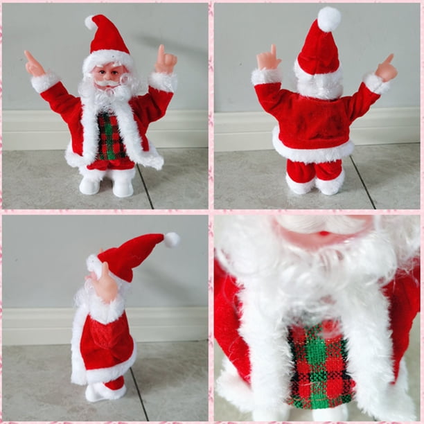 Muñeco de Papá Noel de Navidad Juguete de baile de canto eléctrico Regalo de Año Nuevo Navidad Wmkox8yii fhajkh2861