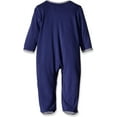 thumbnail image 2 of Little Me Sailboat Nautical Snap Front Footie Pajamas with Hat For Baby Boys Sleep N Play One Piece Romper Coverall Infant Footed Sleeper; Pijamas Para Bebes - Red, White, Navy Blue - 9 Month, 2 of 5