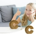 thumbnail image 1 of Birdeem Wooden English Letter Savings Can Transparent Glass Savings Can, 1 of 1