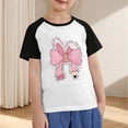 thumbnail image 5 of Taqqpue Girl Summer Tops Cotton Short Sleeve T Shirt Casual Loose Soft Basic Tees Crew Neck Print Shirts 2-12 Years, 5 of 5