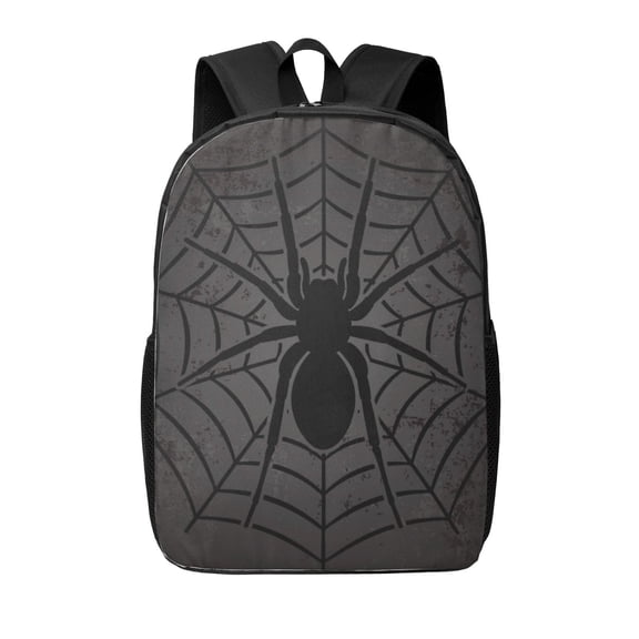 Xecao Black Spider On Web 1 print Travel Backpack, Large Computer Backpack for Men Women, College School Rucksack Book Bag