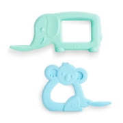 Munchkin® The Baby Toon™ Silicone Teether Spoon, As seen on Shark Tank™, Elephant/Koala, Unisex, 2 Pack