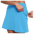 thumbnail image 2 of Razzly Silk Skirts Plaid Midi Skirts for Women Plaid Skirt Bathing Suit Cover up Skirt Massage Table Skirt Girls Sequin Skirt plus Size Leather Skirt Skirt with Suspenders High Low Skirts(Sky Blue,M), 2 of 6
