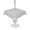 White, variant on Outdoor Tablecloth with Umbrella Hole for Patio/Picnic/Party/Camping, White Geometric Waterproof Table Cloth Square Cover Washable, Modern Minimalism Black Striped Lines (60"x 60")