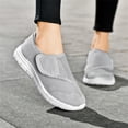 thumbnail image 4 of YOURDIARY Women's Hook & Loop Walking Shoes Lightweight Athletic Sneakers Comfort Casual Shoes, 4 of 9
