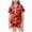 L101-Red, variant on CAUYDY Girls Halloween Pajamas Sets Sleeping Pants Cute Print Home Short Sleeve Shorts Pajama Set Full Suit Clothes(L101-Black,10-11 Y)