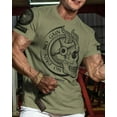 thumbnail image 2 of Gymish No Pain No Gain Skull Gym Lifting Motivation T-Shirts for Men, 2 of 5