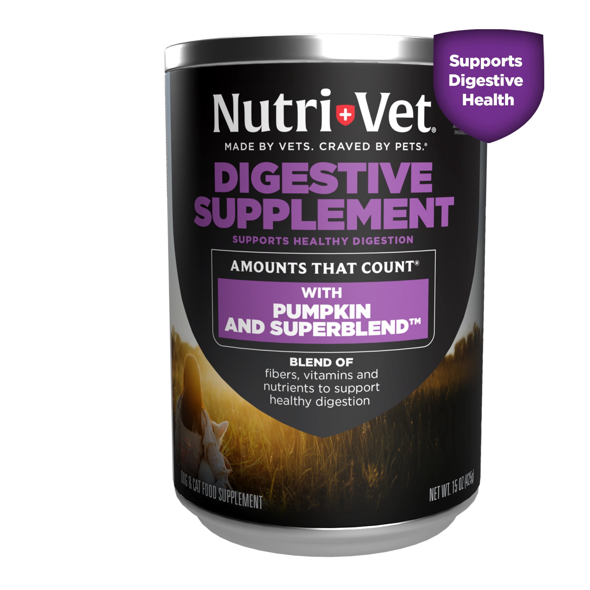 Nutri-Vet Fresh Pumpkin Digestive Aid Supplement-15oz
