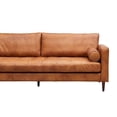 thumbnail image 5 of Crafters and Weavers Alamo Contemporary Italian Leather Sofa in Light Brown, 5 of 9