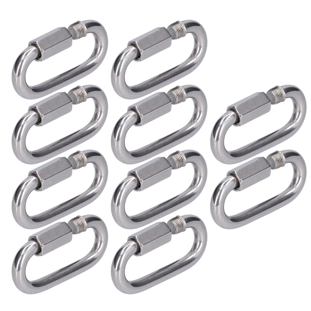 Chain Connector, Easy Install Stainless Steel Quick Links Beautiful Strong Small Durable For Hiking Rigging For Boating Camping