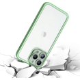 thumbnail image 4 of for iPhone 14 Pro Clear Case with Camera Lens Protector Luxury Plating Phone Case Slim Soft TPU Shockproof Protective Phone Case for iPhone 14 Pro 6.1 inch Women Men, Green, 4 of 13