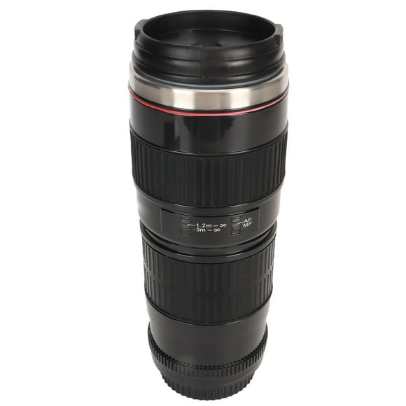 Photographer Camera Mug, Stainless Steel Coffee Mugs Travel Coffee Cup Camera Lens Coffee Mug Fun Photo Stainless Steel Lens Mugs for Travel Camping Picnic
