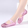 thumbnail image 5 of Ballet Pointe Shoes Girls Women Ribbon Ballerina Shoes With Toe Pads, 5 of 5