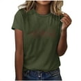 thumbnail image 2 of Neewe Womens Lover Heart Graphic V Neck Shirt Valentines Funny Couple Matching Casual Short Sleeve Tee Tops, 2 of 5