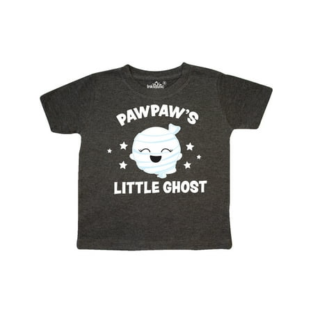 

Inktastic Cute Pawpaw s Little Ghost with Stars Gift Toddler Toddler Girl T-Shirt