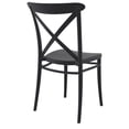 thumbnail image 3 of Siesta Exclusive ISP254-BLA Chaise d'Extérieur en Résine Croisée Noire - Ensemble de 2, 3 of 7