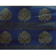 thumbnail image 4 of oneOone Georgette Viscose Fabric Leaves & Lotus Block Print Fabric By The Yard 42 Inch Wide, 4 of 4