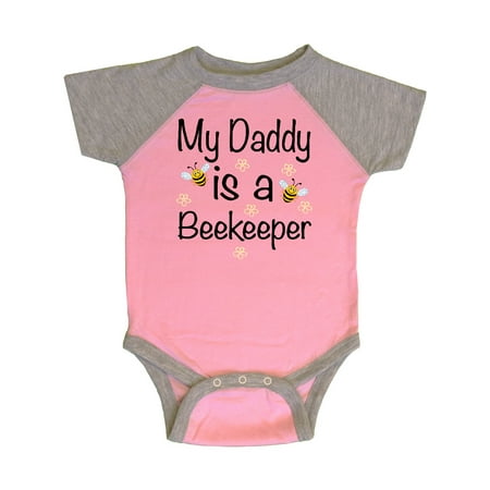 

Inktastic Beekeeping Daddy is a Beekeeper Gift Baby Boy or Baby Girl Bodysuit