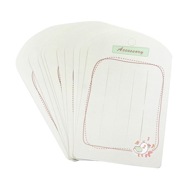 20 Unids De Aves Clip De cabellero Tarjetas De Exhibición Joyería Etiquetas Kraft Titulares De Papel
