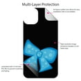 thumbnail image 4 of DistinctInk Custom SKIN / DECAL compatible with OtterBox Symmetry for iPhone 11 Pro (5.8" Screen) - Light Blue Black Bow Ribbon - Cartoon Bows / Ribbons, 4 of 5