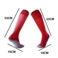 thumbnail image 2 of Calcetines de fútbol por encima de la rodilla, medias de toalla gruesas para hombre, calcetines deportivos antideslizantes para adultos, 2 of 5
