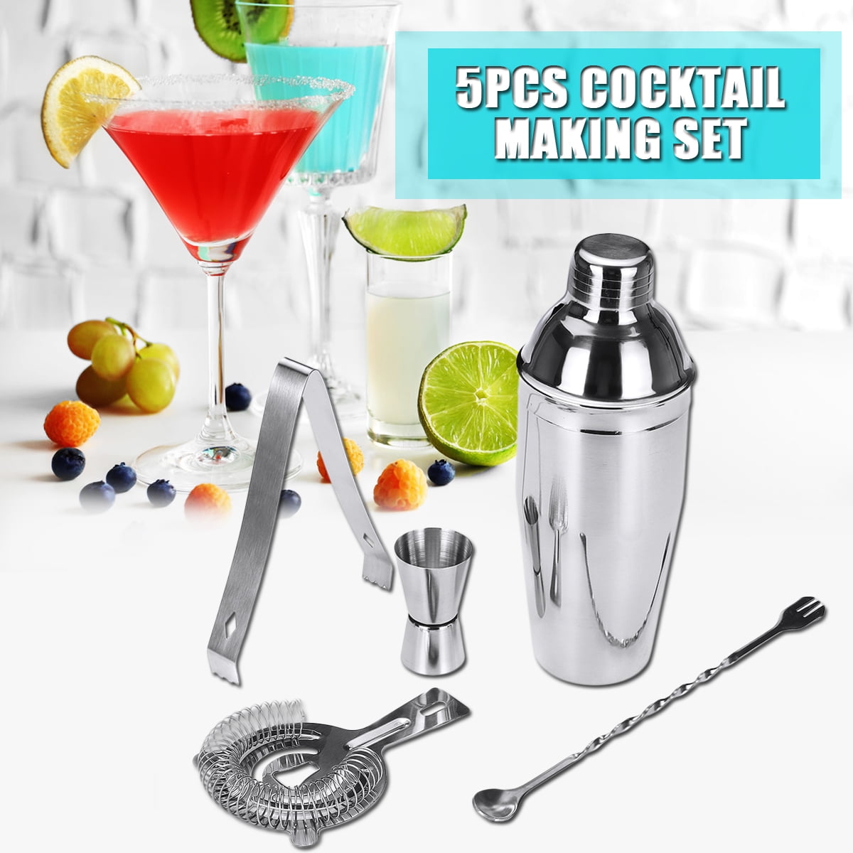 5 PCS Alcohol blending set Cocktail mixing tools Walmart Canada