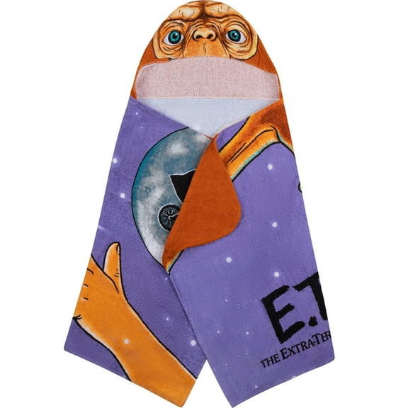 E.T. The Extra-Terrestrial Kids Hooded Towel, 100% Cotton