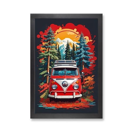 PixoBee 73312 - Framed Print 'Road Trip' (Size 24x34")