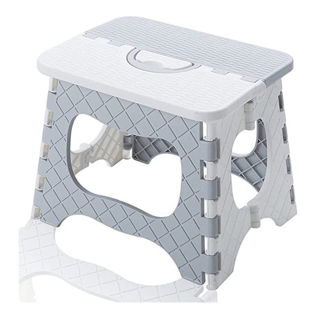 Taburete plegable portátil, tamaño pequeño para un fácil almacenamiento, fácil de usar para adultos en el baño, el jardín y la cocina