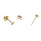 thumbnail image 4 of 100 Pares de Pendientes de Hierro Perfecl Dorado claro Postes y respaldos para aretes, 4 of 8