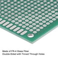 thumbnail image 4 of Uxcell PCB Board Double Sided Prototyping Boards Plated Through Holes 90mmx150mm, Green 4 Count, 4 of 5