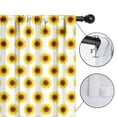 thumbnail image 4 of Blackout Kids Curtains,White Sunflower Childrens Insulated Curtains Set Of 2,Bedroom Essentials,Toddler Room Decor 42x54in(106x137cm), 4 of 4
