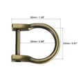 thumbnail image 2 of 23mm U Shape Horseshoe D-Rings Zinc Alloy Electroplated Light Bronze 2 Pack, 2 of 5