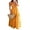 Yellow, variant on LMLYSoH Women Halter Long Dress Elegant Ruffles Drawstring Flowy Party Dress Summer Low Cut Tie Back Sleeveless Dress
