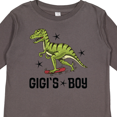 thumbnail image 4 of Inktastic Gigi Boy Dinosaur Grandson Boys Long Sleeve Toddler T-Shirt, 4 of 5