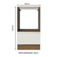 thumbnail image 2 of Mueble de Cocina para Horno y Microondas 60 x 60 cm 1 Puerta Glamy Madesa MB, 2 of 5