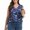 Floral Blue, variant on Valcatch Womens Plus Size Tops Summer Sleeveless V Neck Casual Loose Tunic Blouses Office Work Shirts