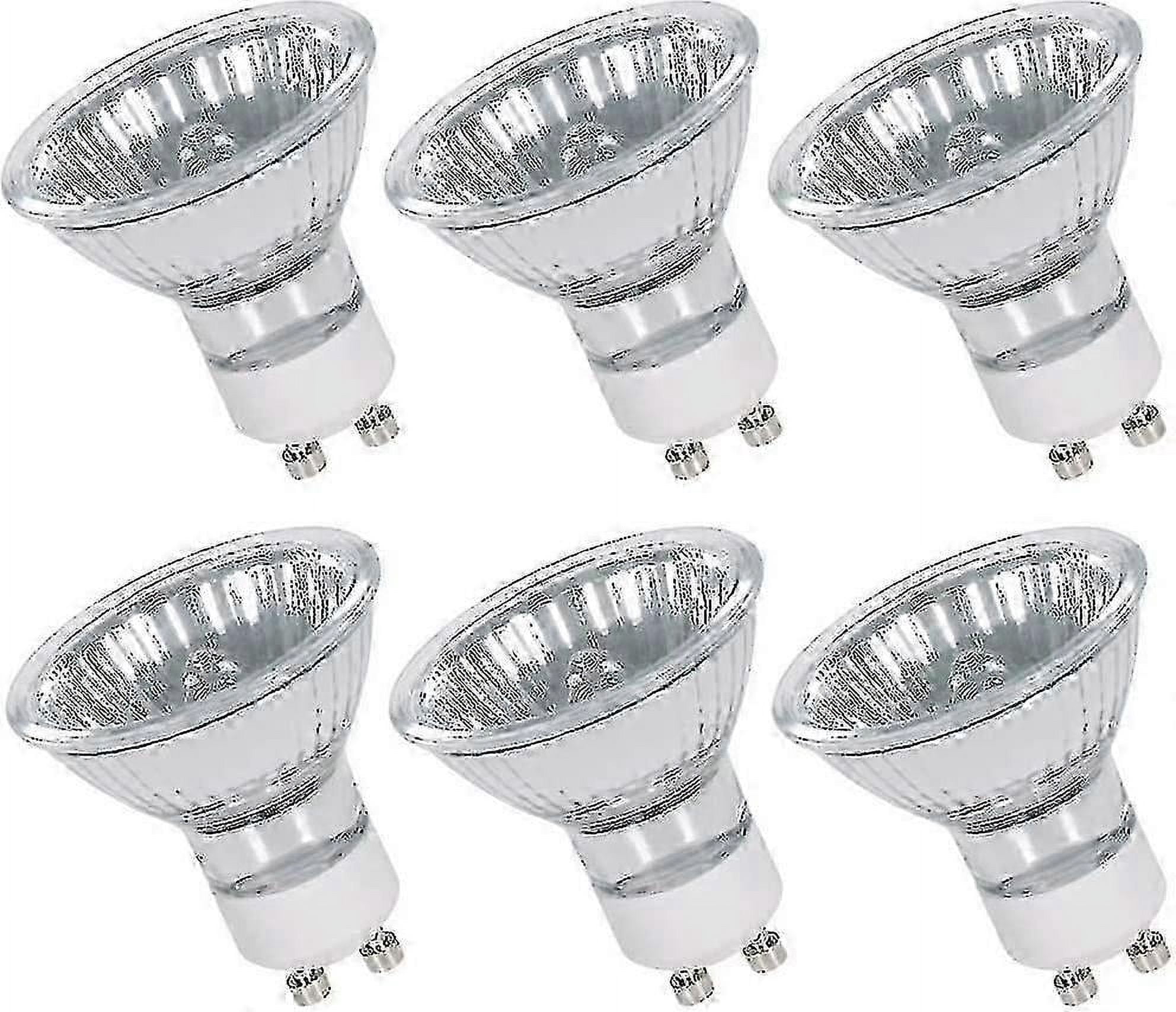6pack Gu10 Halogen Bulbs 50w 230v Gu10 Halogen Spotlight Bulbs Warm ...
