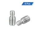 thumbnail image 3 of Uxcell Lot de 6 M6x6mm à M8x10mm Double Extrémité Tige Filetée en Acier Inoxydable 304, 3 of 6