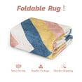 thumbnail image 3 of Yesurprise 9x12ft 1150Gsm Polyester Area Rugs - 350Gsm Pearl Velvet, Washed Back Folding Printed Carpet, Modern Gradual Style, Pink, 3 of 7
