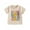 Beige, variant on Musuos Kids Boys Girls Birthday T-Shirts Letter Print Round Neck Short Sleeve Summer Casual Tops,1-7 Years