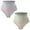 Gray,Green, variant on Whlbf Women's Brief Underwear Ladies Comfortable Solid Color Large Size High Waist Warm Belly Hip Lift Thin Waist Panties Underwear