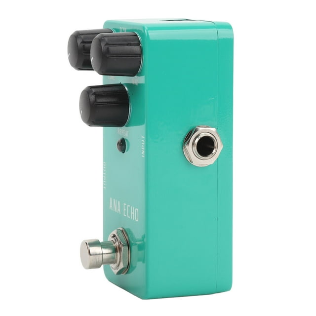 Electric Guitar Effects Pedal, DC9V 3 Knobs Analog Delay Pedal with Rubber Pad for Studio Recording