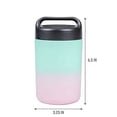 thumbnail image 4 of Goodful Vacuum Sealed Insulated Food Jar with Handle Lid, Stainless Steel Thermos, Lunch Container, 16 Oz, Ombre, 4 of 8