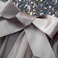 thumbnail image 6 of XEGLSBU Flower Girl Dress 18 Months Elegant Girls Formal Dress for Recital Pageant Performance Tutu Gown with Skirt and Sash Grey Size 7-8 Years, 6 of 7