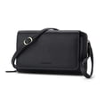 thumbnail image 1 of Peacocktion Cartera para mujer, tarjetero de crédito con RFID, gran capacidad, 2 correas, Negro, Small, 1 of 5